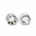 A2  A4 stainless steel hexagon hex slotted castle nut DIN935